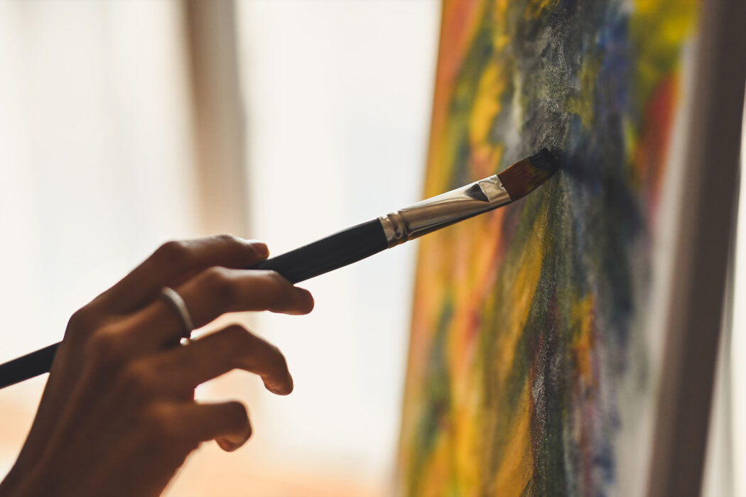 peinture sur toile crafty girls